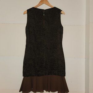 Formal Short brown velvet dress